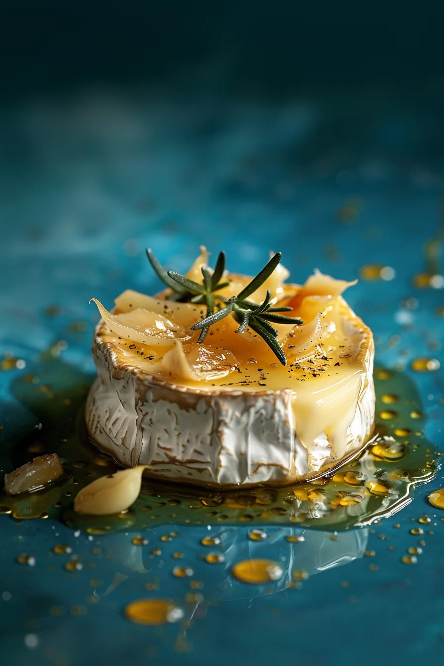 Camembert Rôti à l'Ail Confit et Gelée de Cidre