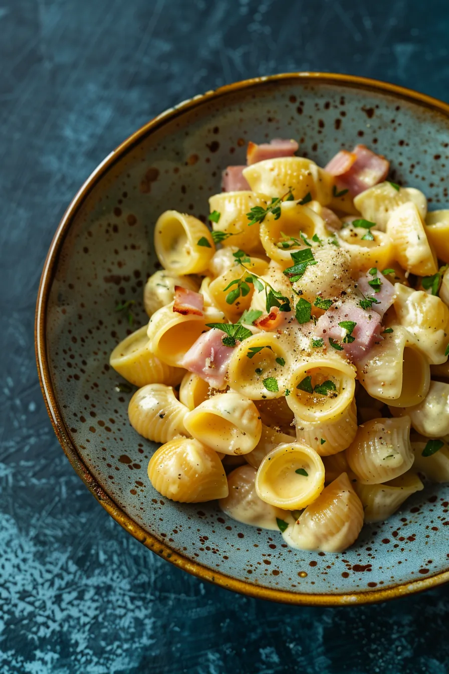 Coquillettes au Jambon et Camembert