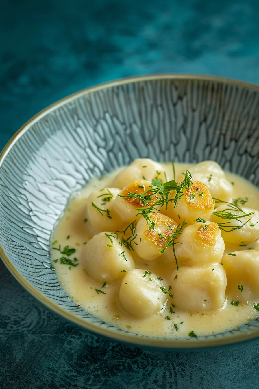 Gnocchis Crémeux au Livarot