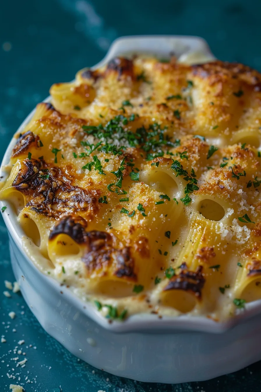 Macaronis Farcis aux Champignons, Camembert et Artichauts