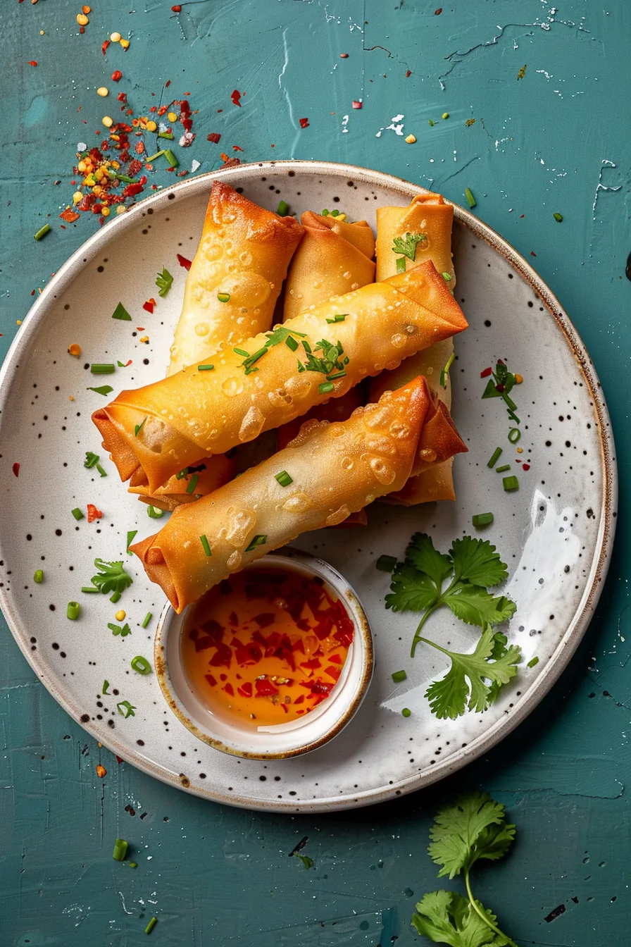 Nems de Camembert avec Sauce Aigre-Douce au Cidre